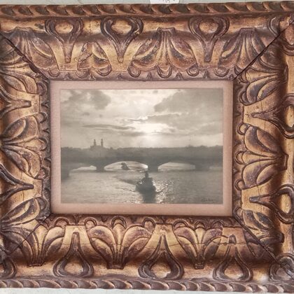 Une photographie N&amp;B du "Palais du Trocadéro" élevé sur une des collines de Paris VEND