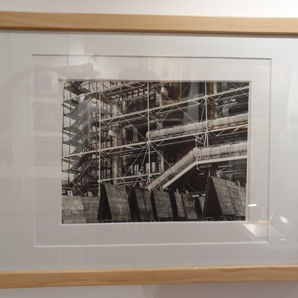 Photographie centre Beaubourg Paris années 70 40X30, VENDU