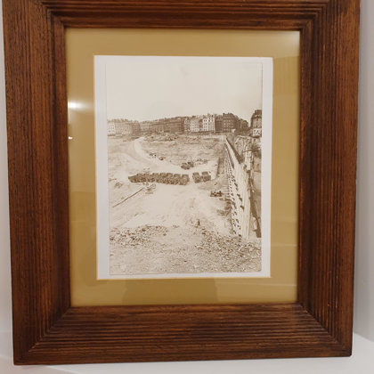Le chantier du centre Beaubourg Photograpie circa1970, VENDU