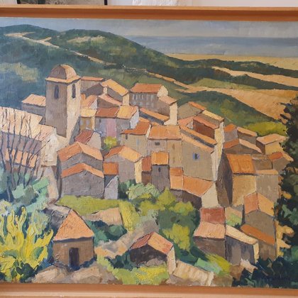 Huile sur toile signée J. Bourdarie caisse américaine 79X66 250 Euros, VENDU