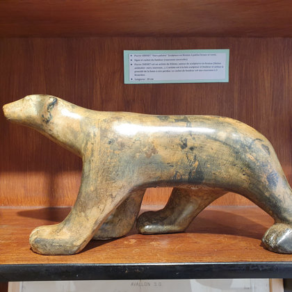 Ours en bronze Pierre CHENET à patine brune et verte long. 30cm, VENDU