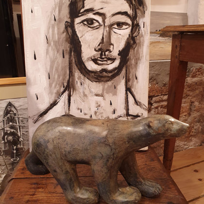 Pierre CHENET OURS POLAIRE Épreuve en bronze, VENDU