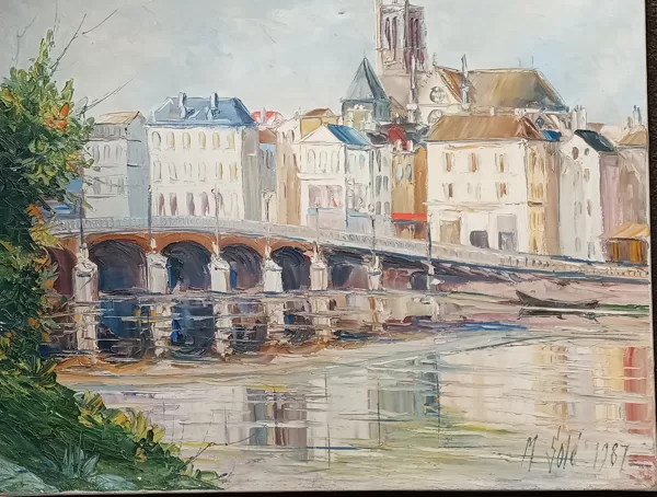 Tableau "Huile sur Toile" signé Michel Solé (1987), VENDU