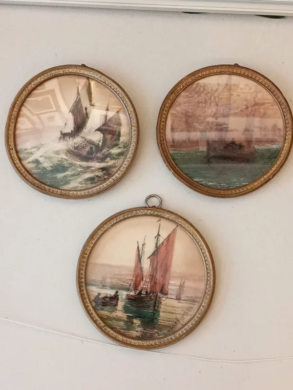 3 Miniatures Rondes signées Jacques DEBUT (actif au XIXe siècle) VENDU