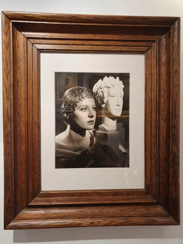 Photographie années 30 actrice holywoodienne Florence RICE cadre chêne 40X50, VENDU