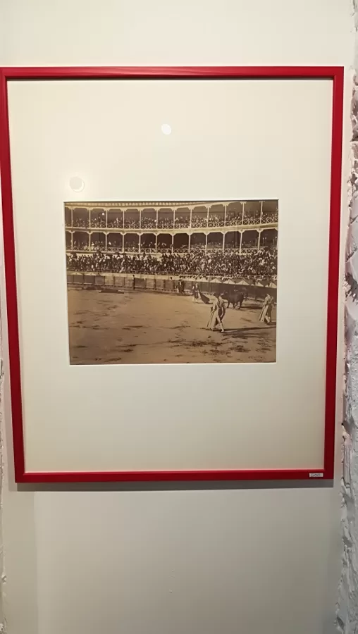 Arènes San Sébastien Photographie papier albuminé circa 1890, VENDU