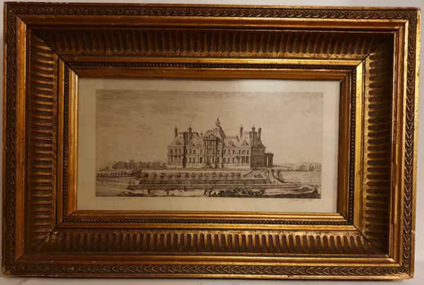 Gravure signée Ségé 19è Château de Maisons Laffite original Israel Sylvestre,VENDU