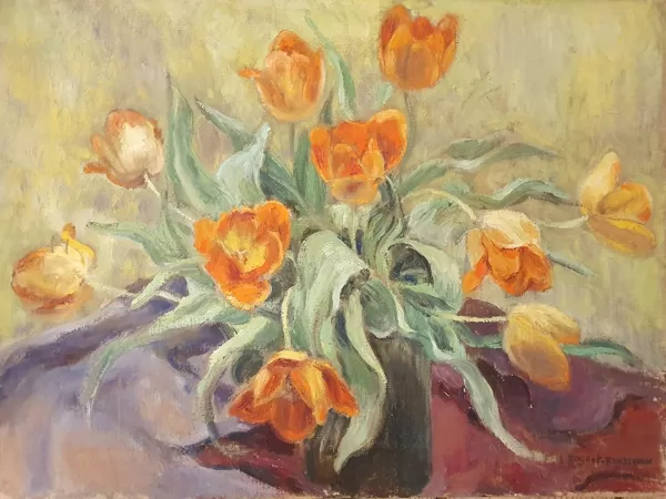 Lucienne PAGEOT ROUSSEAUX Huile sur toile années 30 54x73cm 350 Euros